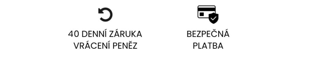 40 denní záruka vrácení peněz, bezpečná platba
