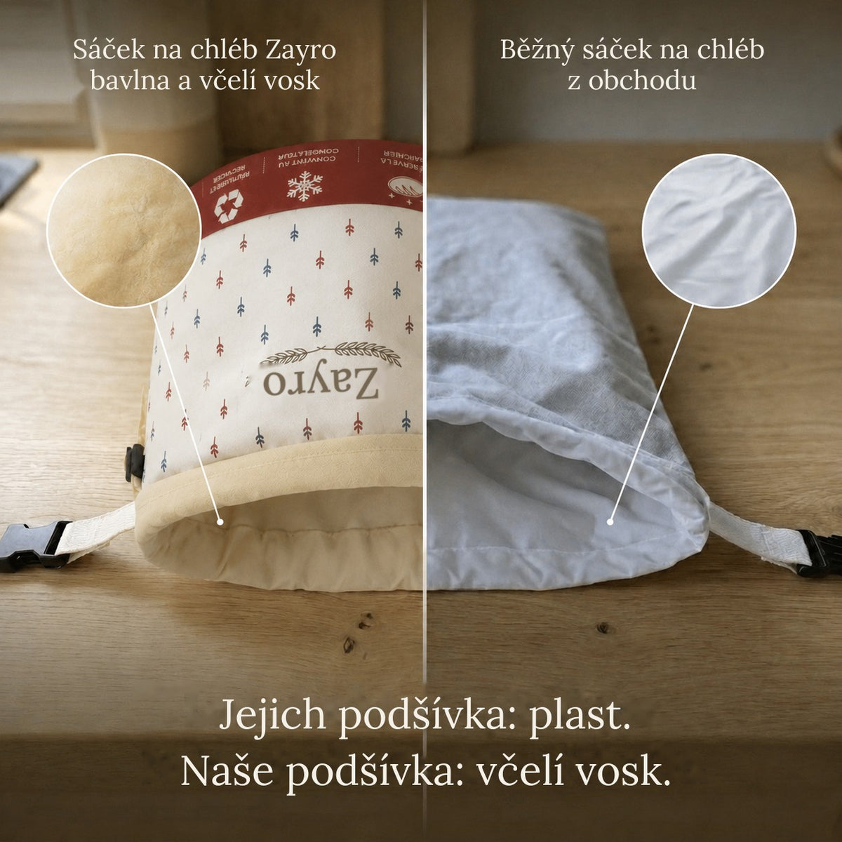 Vosk místo plastu