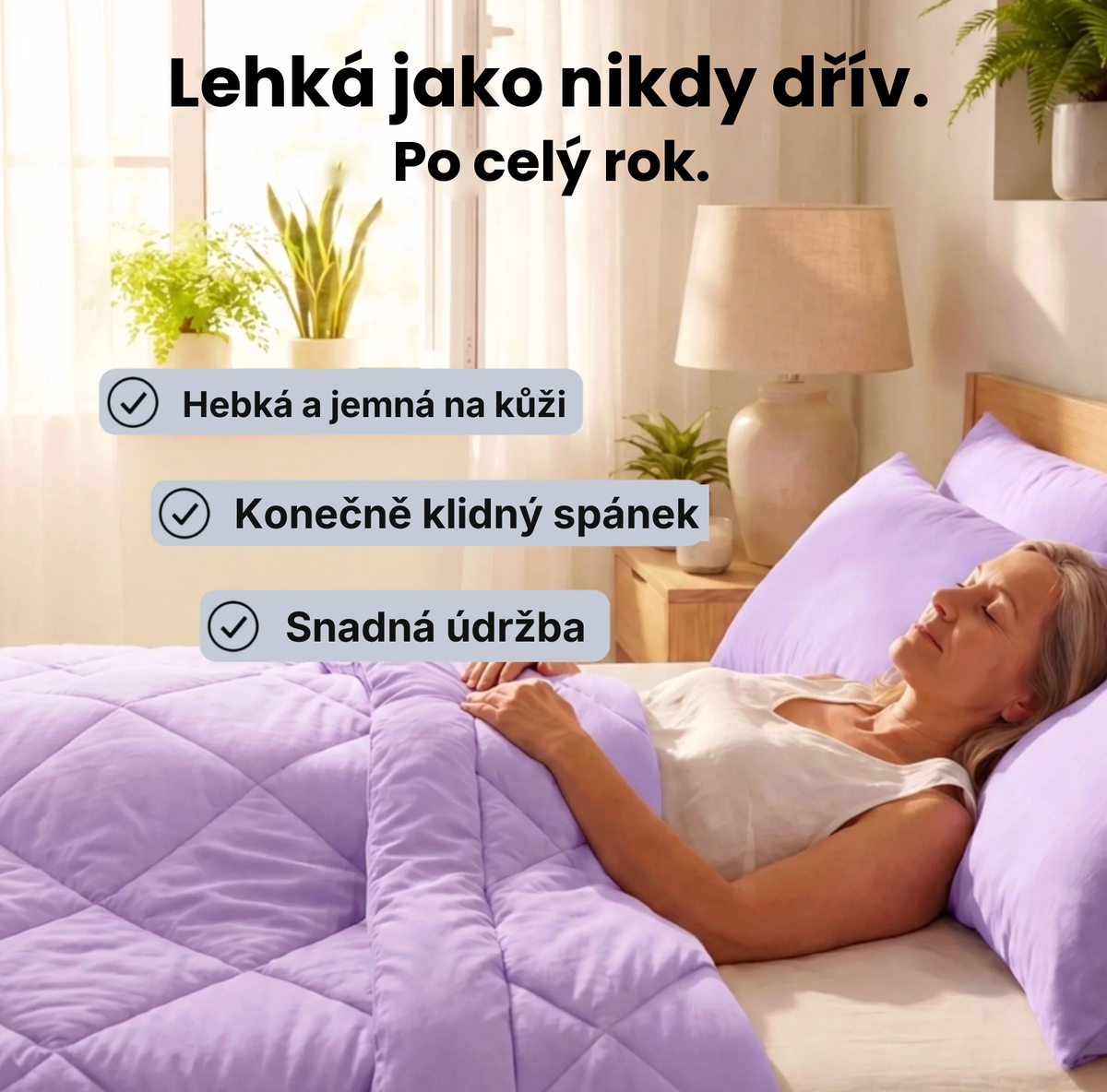 Zayro® přikrývka – lehká jako nikdy dřív, po celý rok